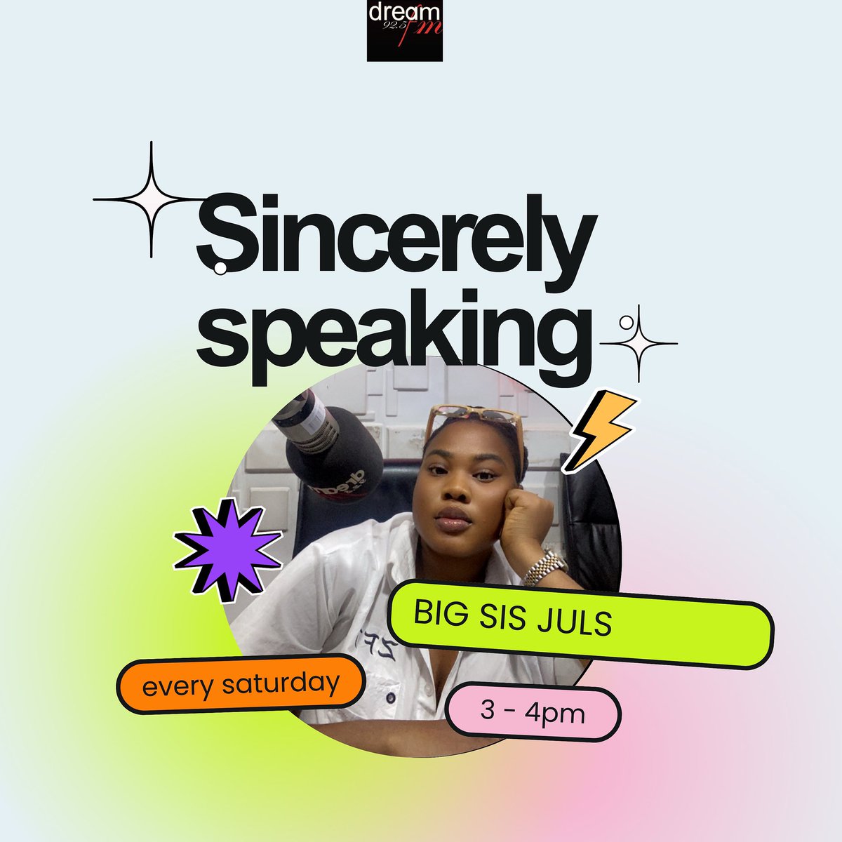 dream925fm's tweet photo. Today on #sincerelyspeaking with @bigsisjuls we will be discussing
-As a wife are you okay being the bread winner of your family.
-As a husband are you comfortable with your wife being the sole bread winner of your family. Share your opinion and experience. https://t.co/a1aFMV15z8