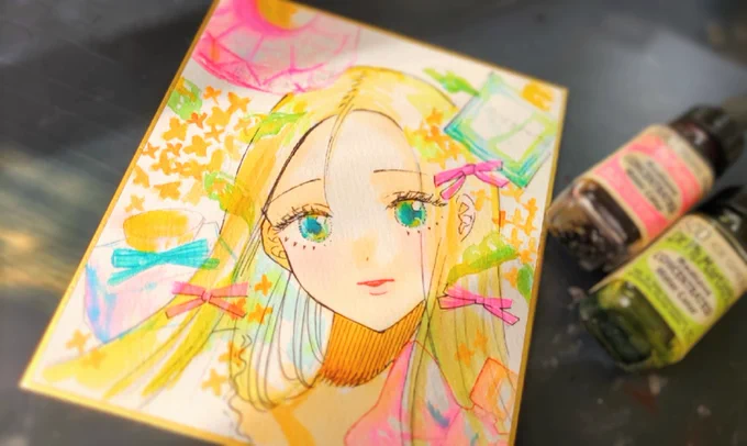 アナログも描きます #イラストレーションの日