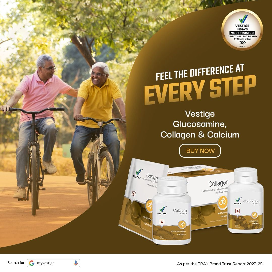 vestigemkt's tweet photo. Say goodbye to joint health issues by choosing Vestige Glucosamine, Collagen & Calcium.
Buy now!
#Vestige #wellness #wellth #jointhealth #glucosamine #calcuim #collagen https://t.co/77VlILFx3J