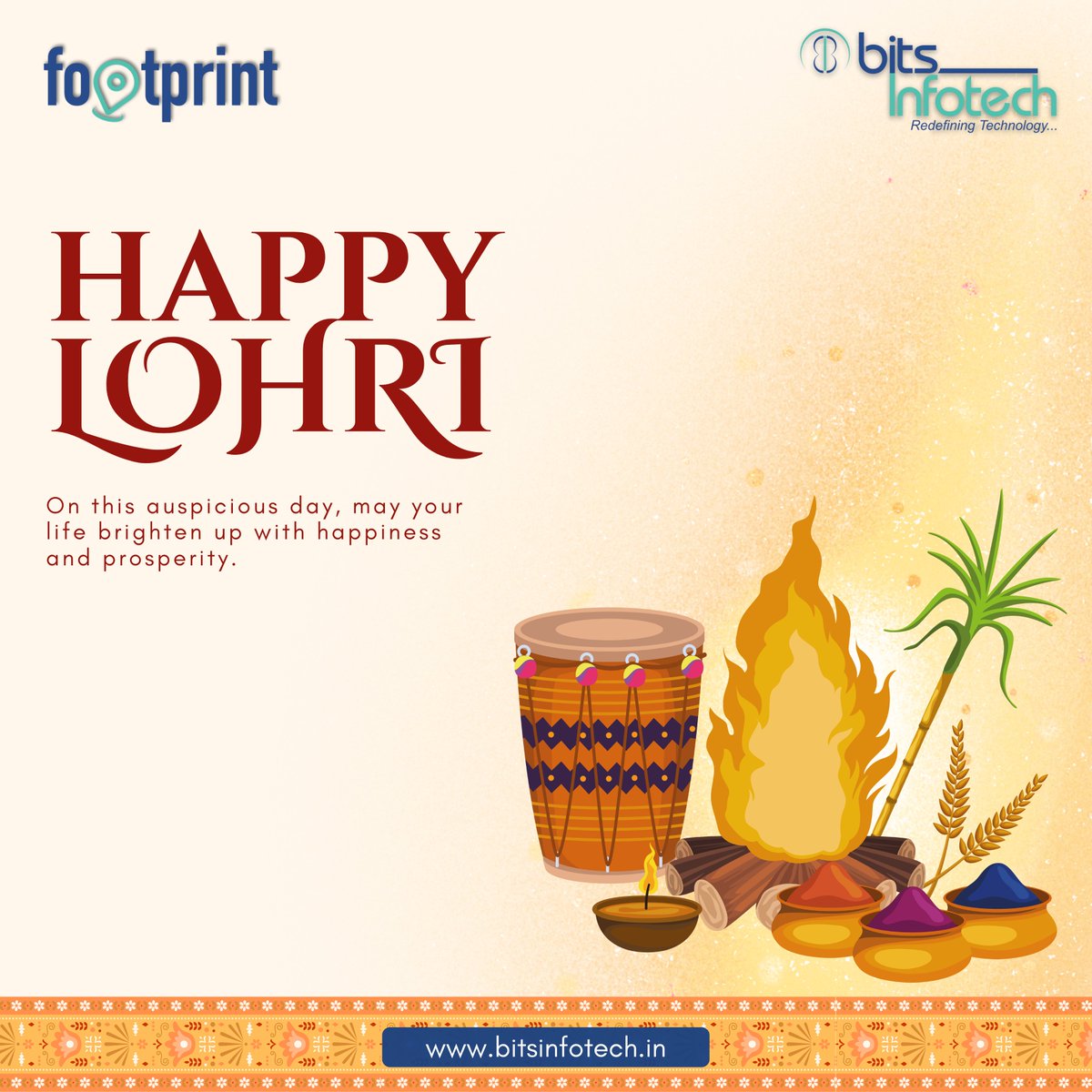BitsInfotech's tweet photo. On this auspicious day, may your life brighten up with happiness and prosperity. happy Lohri !!! 🌽🥁
.
Visit : https://t.co/YP3zTtTYk4 | Email : sales@bitsinfotech.in
.
#HappyLohri#LohriCelebration#LohriFestival#PunjabiLohri#LohriVibes#LohriSpecial#BonfireCelebration https://t.co/d5QLt2H7BA