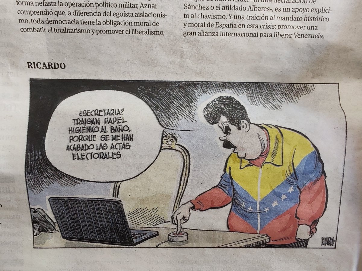 Está caricatura es una muestra emblemática de cómo los españoles están viendo a Maduro!
En españoleto, se han convertido en unos apestados!
El condensador de esperanzas tuvo una merma pero, en la mayoría de los venezolanos la percepción del 2025 como año de esperanza continúa!