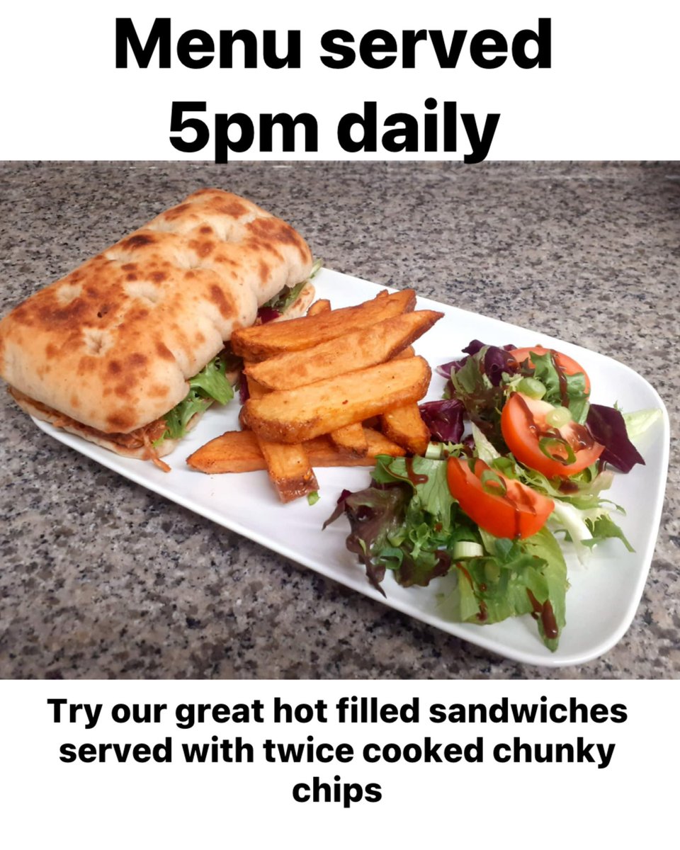 Serving from 4pm today its warm inside