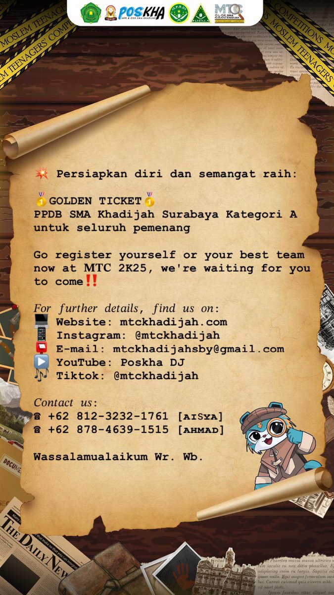 OSIS & MPK SMA Khadijah SBY tweet media