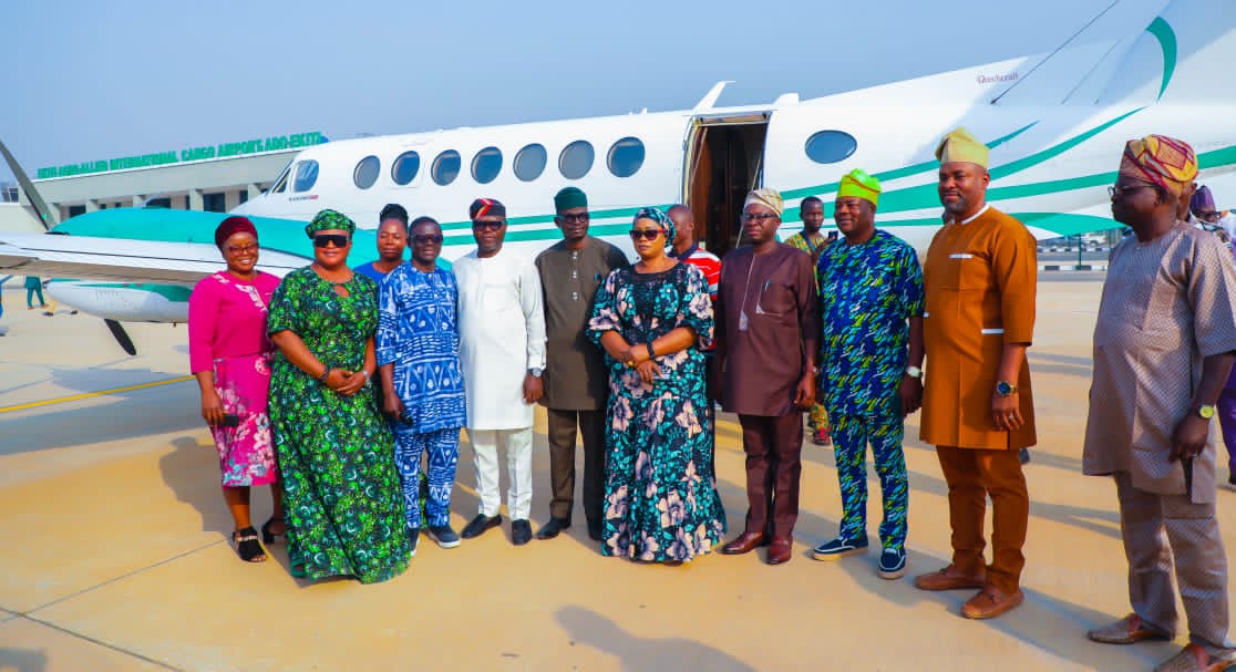 Ajilapeter3's tweet photo. *NAMA Commences Calibration Of Landing Equipment At Ekiti Airport*

The Nigeria Airspace Management Agency (NAMA) on Friday commenced the calibration of landing system at the Ekiti Agro-Allied International Cargo Airport in readiness for commencement @cpsekiti https://t.co/1dO44LhH1C