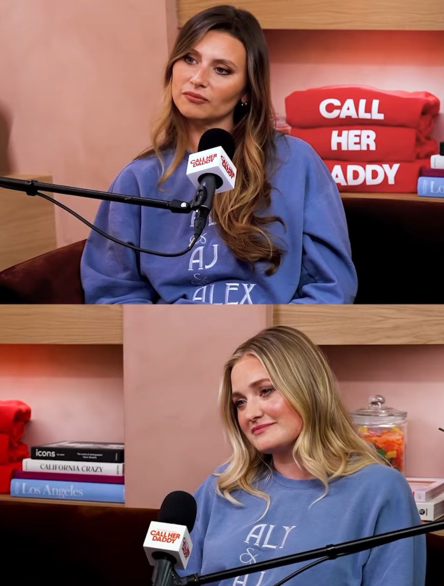 PopCrave's tweet photo. Aly & AJ reveal on Call Her Daddy that they were rejected by a label for being too old:

“We’re not in our 20s anymore, which we just got reminded by an executive. We went to have a label meeting and the note was like, ‘We love the record, we think it’s amazing, but we’re not here to break women in their 30s. We’re here to break pop stars in their 20s’ […] I’m 35 and she’s 33, we’re still young as hell.”
