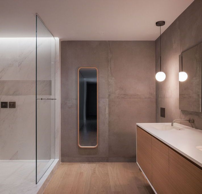 A spa-like primary suite is part of our award-winning sustainable renovation that turned a tired house into a modern, sophisticated, and playful oasis.  buff.ly/40p18mR 

#greendesign #greenbuilding #netzero #buildbetter #sustainablearchitecture #trilliumarchitects