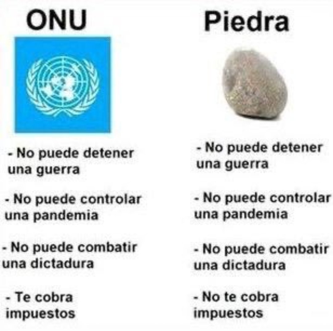 aldunatefran's tweet photo. Sí o claramente sí? 🤷🏻♀️🤷🏻♀️🤷🏻♀️
😆😆😆😆
#ONU https://t.co/40PDGNfvaT
