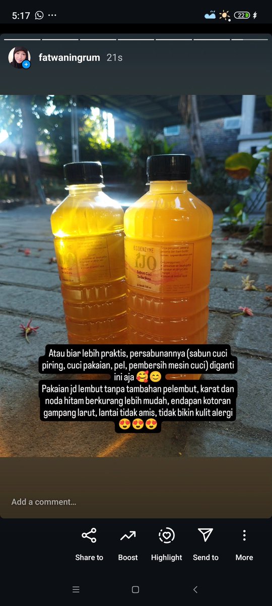 __fatwaningrum's tweet photo. #sabuncuci #sabuncuciecoenzyme #ecofriendly #ecoenzyme #eco https://t.co/reihDfEaa5