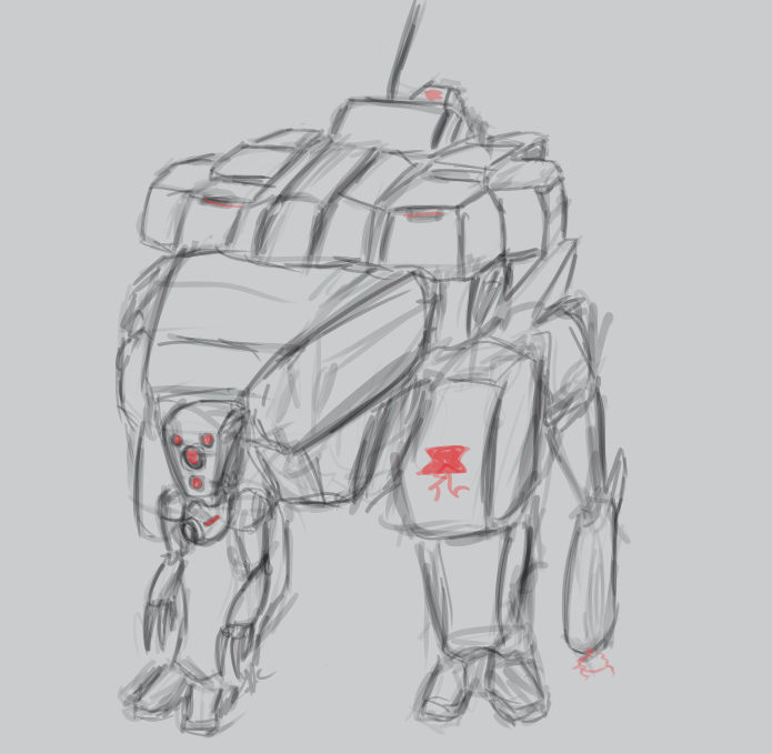 Swarmhost Serann, early design phase