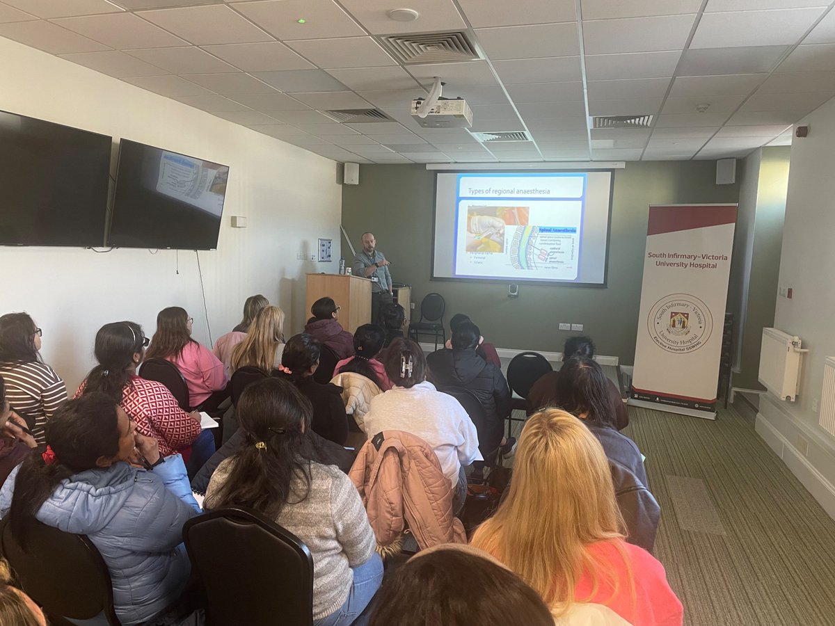 South Infirmary Victoria University Hospital (@sivuh) on Twitter photo Dr Andrew Purcell Consultant Anaesthesiologist presenting on Regional Anaesthesia to participants of 2025 South South-West Theatre Foundation Programme. <a href="/Assoc_Anaes/">Association of Anaesthetists</a> <a href="/IrishPainSoc/">Irish Pain Society</a> <a href="/BridAOSullivan/">Bridie O'Sullivan</a> <a href="/GraceReidy1/">Grace Reidy</a> @HrSswhg #Anaesthetics #operatingtheatre Dr Andrew Purcell Consultant Anaesthesiologist presenting on Regional Anaesthesia to participants of 2025 South South-West Theatre Foundation Programme. <a href="/Assoc_Anaes/">Association of Anaesthetists</a> <a href="/IrishPainSoc/">Irish Pain Society</a> <a href="/BridAOSullivan/">Bridie O'Sullivan</a> <a href="/GraceReidy1/">Grace Reidy</a> @HrSswhg #Anaesthetics #operatingtheatre