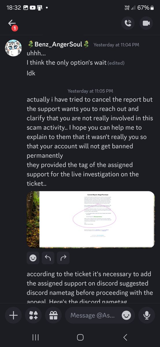 Benz_AngerSoul's tweet photo. I got my account back
I sensor because I read the her profile I assume she was hacked
Here's the text(5/?) https://t.co/mpvcowpcGR