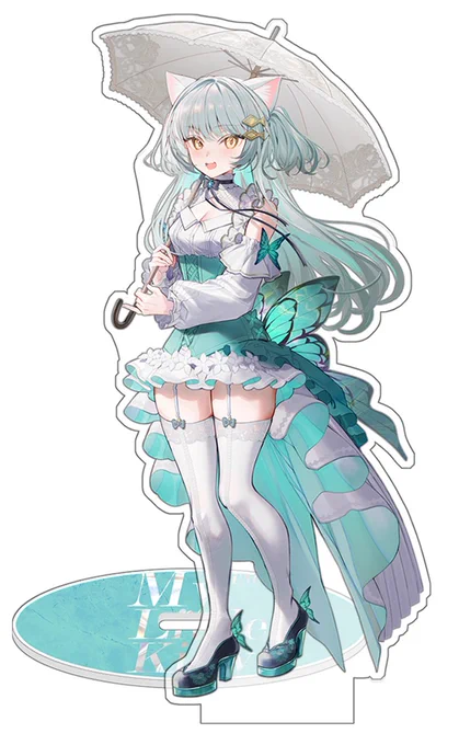 【#C105 後日通販】#白猫ライム の新作アクスタの後日通販を開始しました～!【受注受付期間】～1月20日まで 【サイズ】幅13×高さ16cm前後よろしくお願いいたします! #イノセント・ガーデンドレス 