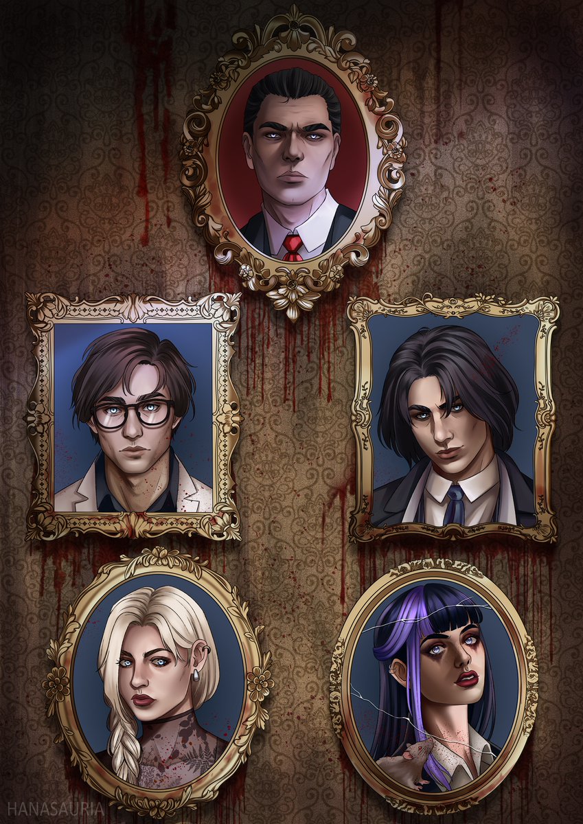 Commission for <a href="/Miss_Magitek/">Tracie</a> !
It was a pleasure to work in this piece and paint such interesting characters🦇🖤
Also I missed drawing vampires so much!
#vtm #Vampires