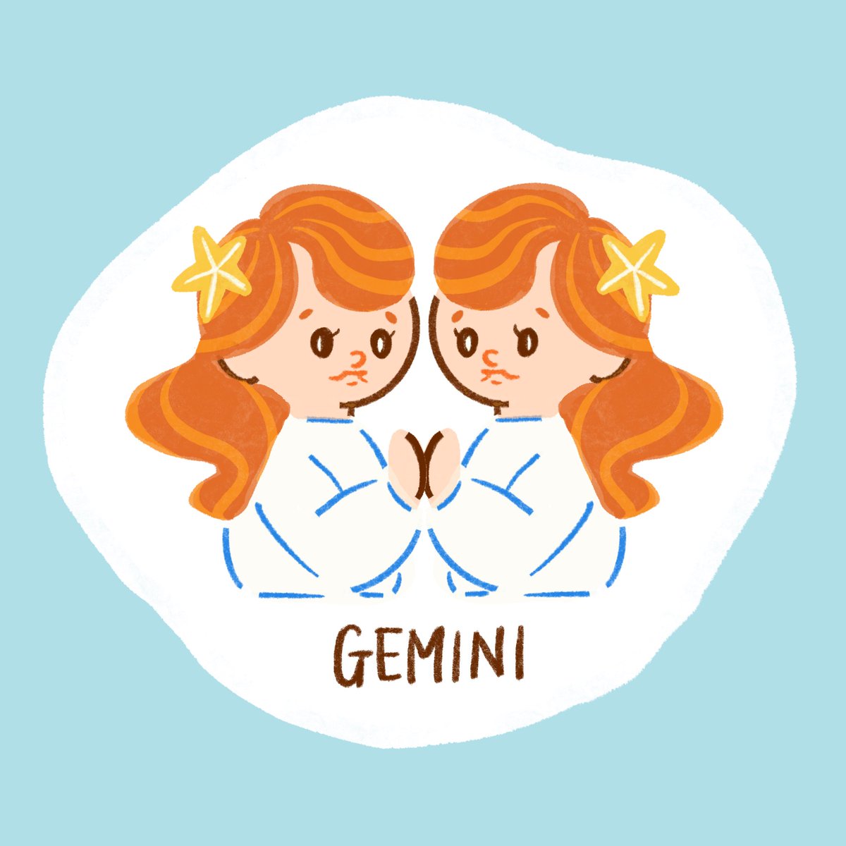 #イラストレーションの日
星座イラスト
まずは双子座から…