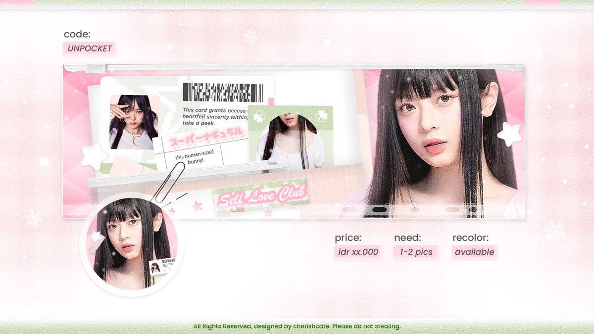 cherishcate's tweet photo. ͏͏ ͏͏ ͏͏ ͏ ꩜ ㅤ⠞ any repost would be appreciated !  💬 

hai semua! kenalan yuk sama katalog baruku namanya ‘UNPOCKET’. layout ini rombakan dari katalog lamaku. jika sekiranya kurang aman, please kindly reach me out on dm baik-baik yaa! ꛁ⑅ꛁ

#zonauang #zonaba https://t.co/8M86cq2mIg