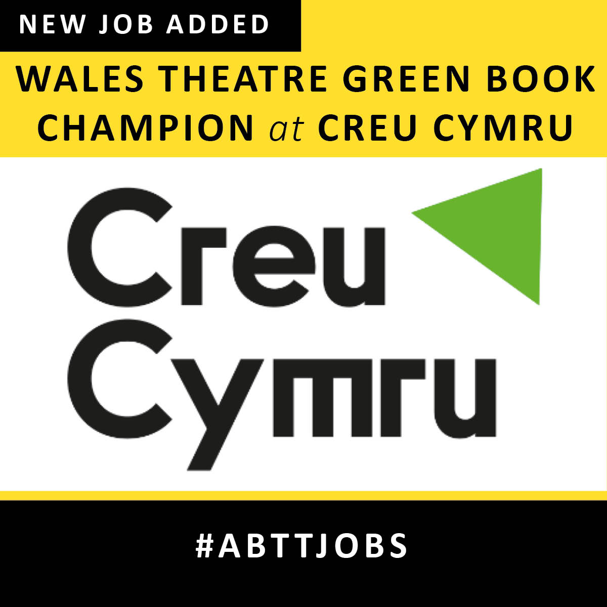 Creu Cymru, funded by Arts Council of Wales, seeks a freelance Wales Theatre Green Book Champion to drive sustainable theatre practices across Wales. 

Apply here: abtt.org.uk/jobs/wales-the… 

#ABTTjobs #TheatreGreenBook #CreuCymru #WelshTheatre
