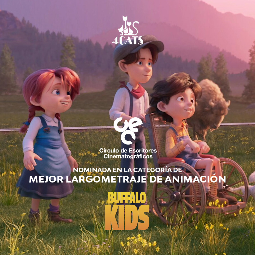 #BuffaloKids, nominada en la categoría de Mejor Largometraje de Animación en la 80 edición de las Medallas del <a href="/CirculoCEC/">CirculoCEC</a>.
.
¡Felicidades equipo!
.
#4catspictures