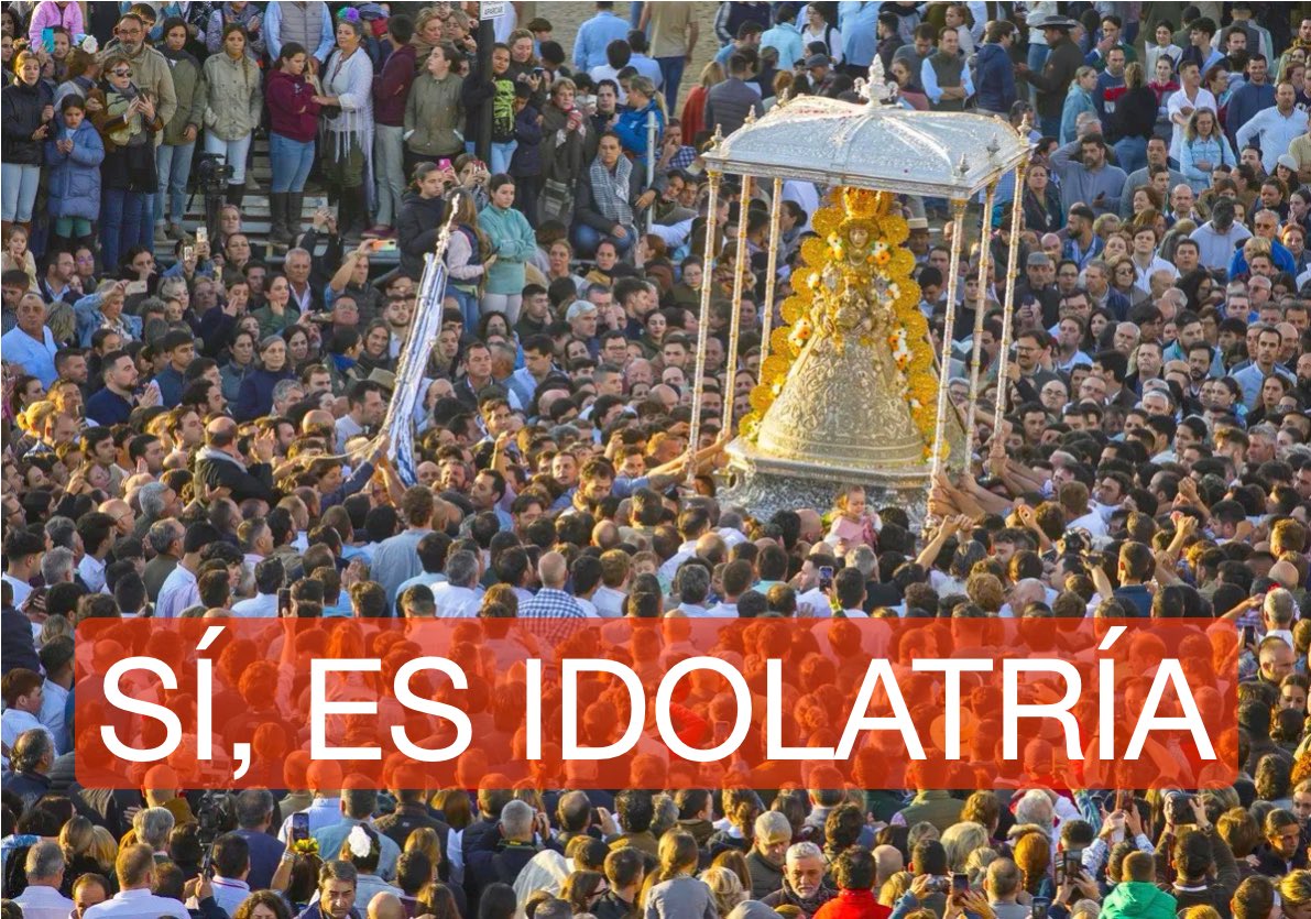luisrodastw's tweet photo. Sí romanistas, ES IDOLATRÍA

👉🏻 Jesús es el Señor de los cristianos. Ustedes tienen por señora a María. Y Jesús dijo: “No se puede servir a dos señores” (Mateo 6:24). 
¿Para qué necesito a María como señora si ya tengo a Jesús como Señor?
“Hay un Dios, el Padre, del cual proceden todas las cosas, y nosotros somos para él; y un Señor, Jesucristo” (1 Corintios 8:6).
Los apóstoles jamás llamaron “señora” a María ni nos dijeron que lo hiciéramos.

👉🏻 Cuando los discípulos le pidieron que les enseñara a orar, Jesús respondió: “Cuando oréis, decid: Padre nuestro que estás en los cielos” (Lucas 11:2). Pero ustedes no solo le piden oración a María, sino que oran directamente por la ayuda de María y los ángeles.
¿Para qué necesitamos pedirle algo a María, si Jesús dijo: “Todo cuanto pidiereis al Padre en mi nombre, os lo dará” (Juan 16:23)? Cuando Jesús dijo “todo” significaba TODO. Según Jesús, TODO se lo tenemos que pedir al Padre en el nombre de Jesús. TODO.

👉🏻 El apóstol Pablo prohibió el culto a los ángeles (Colosenses 2:18), pero ustedes le dan culto. Jamás encontramos a los apóstoles venerando a un ángel o llamándonos a hacerlo. Lo más cerca a eso lo vemos dos veces en Apocalipsis y es para prohibirlo (19:10; 22:8,9)
Jamás encontramos a los apóstoles dándole algún tipo de culto a María, ni diciendo que ella una vez “ascendida” tendría un rol tan preponderante. ¿Acaso se olvidaron de avisar algo TAN decisivo? 

❓¿Cómo puede “la Tradición (que ustedes dicen seguir) y la Sagrada Escritura, estar íntimamente unidas y compenetradas” (Catecismo. 80); si se oponen?
Mientras la Tradición que ustedes dicen seguir de los apóstoles muestra gnosticismo y paganismo infiltrado, las Escrituras reflejan algo MUY diferente.
Dos de los ejes centrales católico romanos son el Papa y su sede en Roma, y el culto Mariano. ¿Cómo puede ser que algo tan central, los apóstoles se hayan olvidado de escribirlo?
¿Cómo se infiltraron estas cosas?
De la misma manera que ahora el Papa y el Magisterio en sí siguen infiltrando otras prácticas del mundo dentro del catolicismo romano.

👉🏻 ¿Sabes de donde viene todo ese culto a María? NO de los apóstoles.
El "Papa" Juan Pablo II reconoció que el ‘Transitus Mariae’ (escrito gnóstico) fue formando toda la creencia idolátrica sobre María: https://t.co/deC7ruyENB
Y el "Papa" Benedicto XVI dijo que lo mismo sucedió con el “Protoevangelio de Santiago": https://t.co/l0tcnq8MC8

✔️ Sí romanistas, “vosotros resistís siempre al Espíritu Santo” (Hechos 7:51). ES IDOLATRÍA.