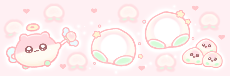 誰でも桃まんにしちゃうフレーム🪄︎︎🍑
ヘッダーサイズにしたよ