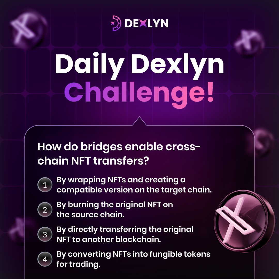 💬 Think fast, answer smart! Today’s daily challenge is ready for you. 🚀 

#Dexlyn #TradingPreLaunch #LaunchAlert #Trading #Web3 #DEX