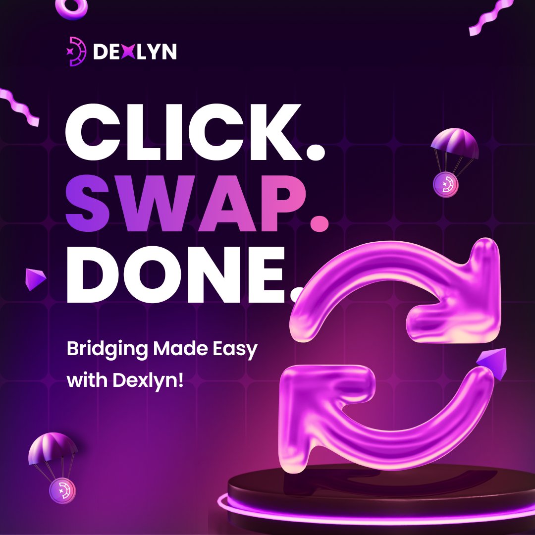 DexlynLabs's tweet image. 💡 Bridging shouldn’t be hard—it should just work.

With Dexlyn, it’s as easy as:
✨ One-click bridging—no hassle, no stress.
✨ Full transparency—see all fees upfront in the UI, so you know exactly what you’re paying.
✨ Flexible wallet connections—simply link your source and…