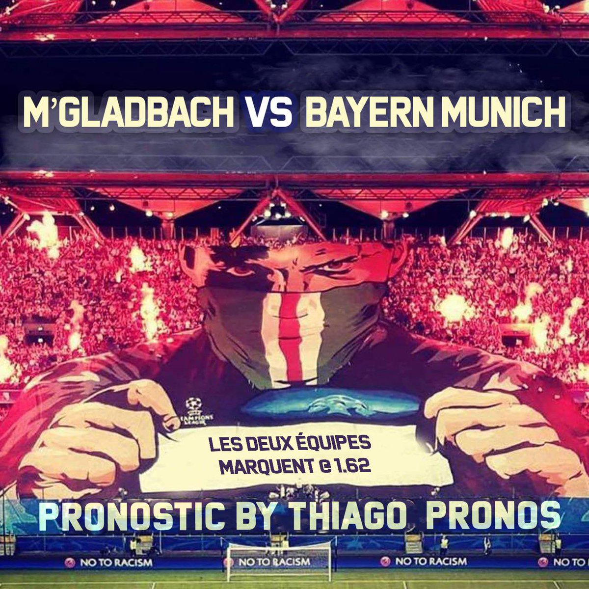 thiagopronos's tweet photo. 👉 2x10€ à gagner si les 2 équipes ne marquent pas ! Pour participer: LIKE ♥️ + RT ♻️ https://t.co/xHg7FDRNO6