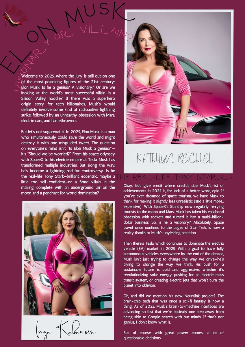 LDVVMagazine's tweet photo. 💎 Dive into the Pink Edition of VELLUTO LDVV MAGAZINE! 🌸

Want the complete 80-page PDF? Send us a DM or email (Email in bio)! 📩

#VellutoLDVV #PinkEdition #CurvyConfidence #MatureElegance #BodyPositive #LuxuryVibes #Empowerment #Art #LoveYourself #Beautiful #FashionMagazine https://t.co/cutZqUispT