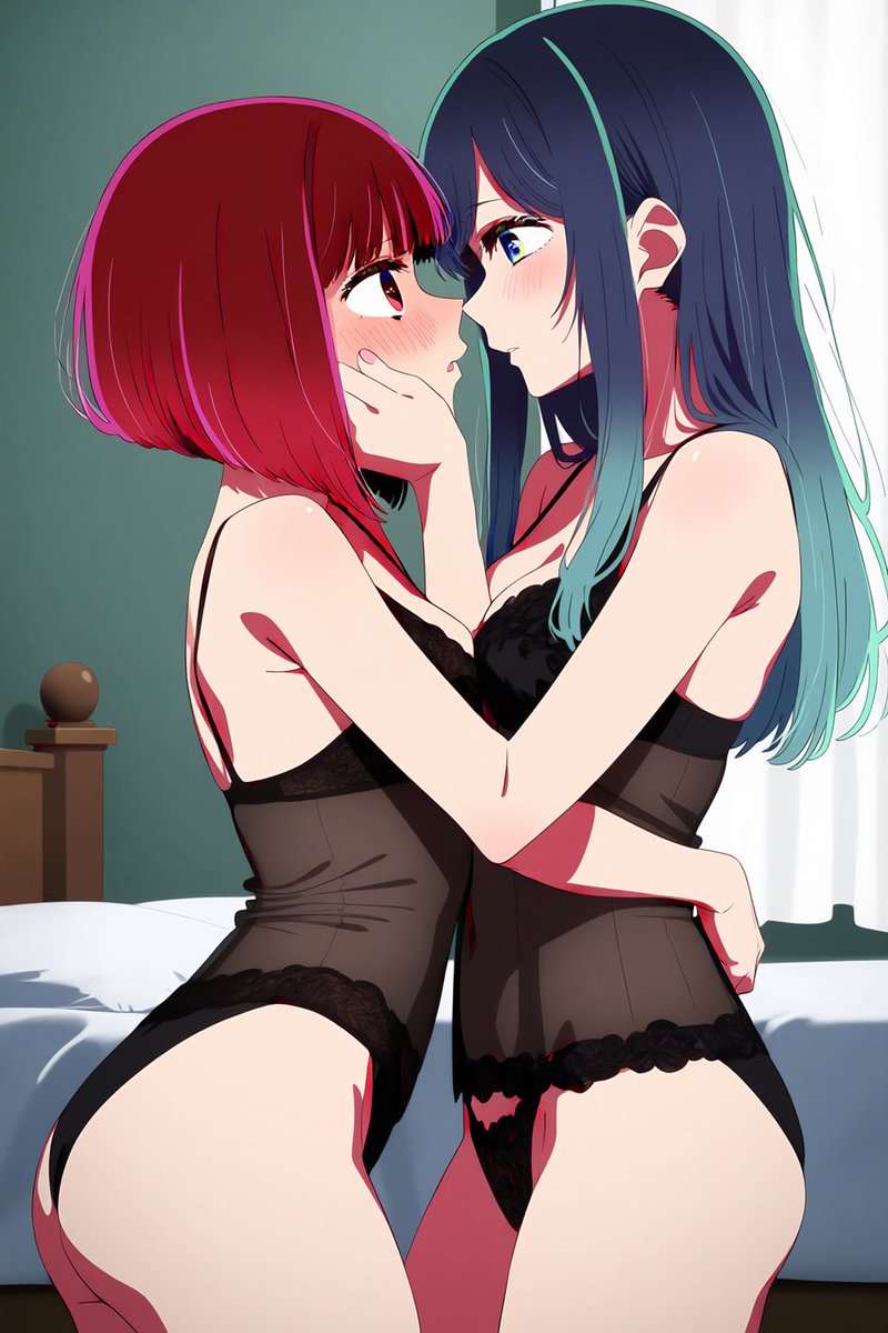 vqmp1rism's tweet photo. Kana &amp; Akane ❤️💙 https://t.co/gcrRGah0nI