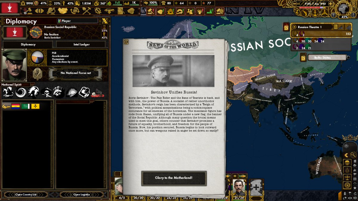 Carepisa1936's tweet photo. リワークされたサヴィンコフ君、やってきました
#hoi4 #RedFlood https://t.co/YlIx8a6YfK