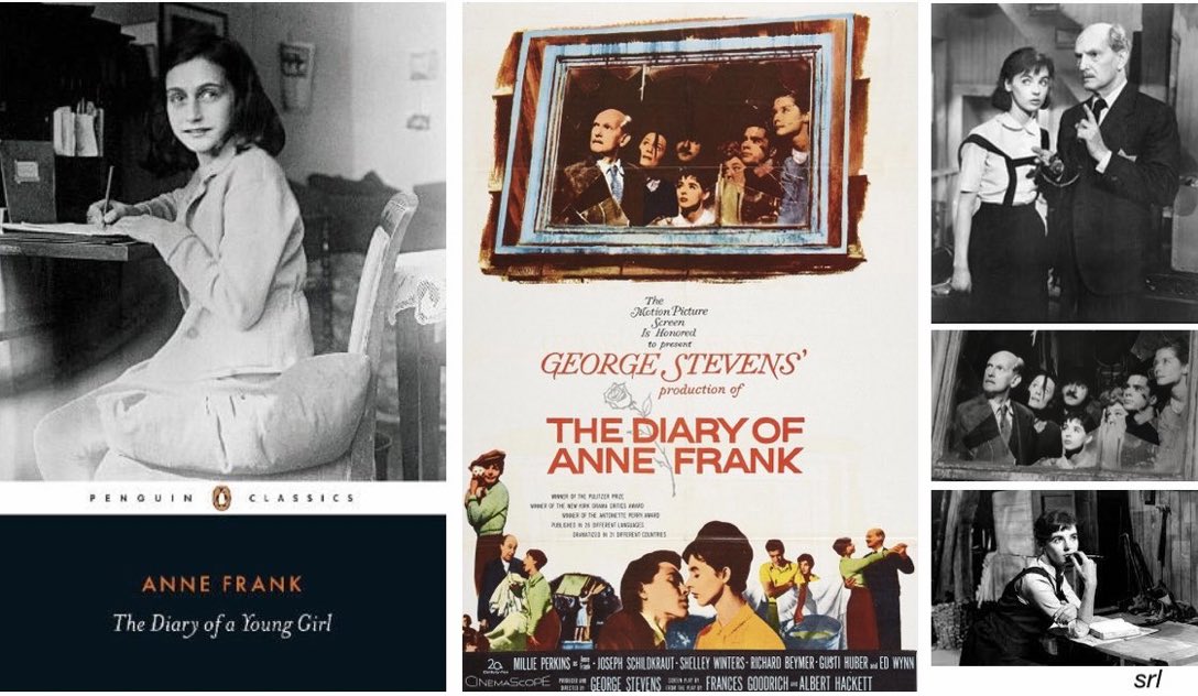 SaveRedlandLibr's tweet photo. 12:30pm TODAY on @BBCTwo
The 1959 #Biographical #Drama film🎥 “The Diary of Anne Frank” directed by #GeorgeStevens from screenplay by #FrancesGoodrich & #AlbertHackett (adapted from their 1955 play🎭)
Based on #AnneFrank’s “The Diary of a Young Girl” posthumously published 1947 https://t.co/BKDWZD2jkl