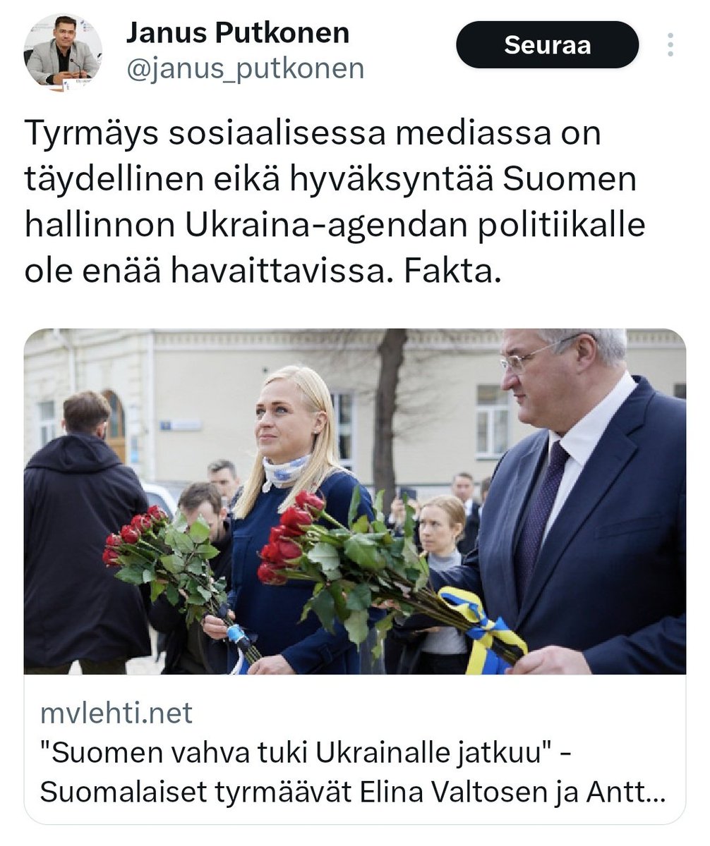 ulibotti's tweet photo. @janus_putkonen Tämä julkaisu on todettu äärimmäiseksi ulinaksi. #ulibotti #vatnik #ryssä #maanpetturi #mielenterveys #disinformaatio #someulina #täyttäpaskaa #fuckrussia #slavaukraini https://t.co/GuNQ1jd0Ko