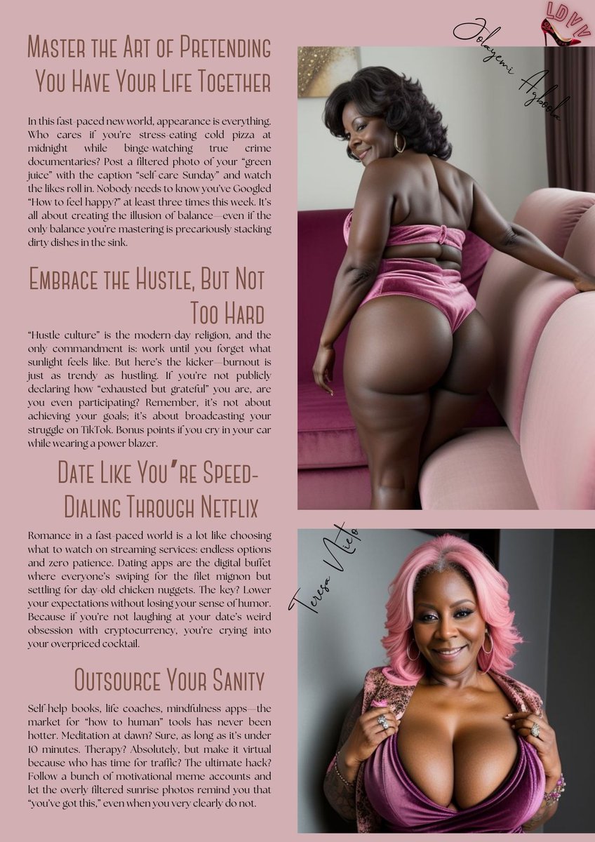 LDVVMagazine's tweet photo. 💎 Check out VELLUTO LDVV MAGAZINE's Pink Edition!

Want the full 80-page PDF? DM or email us (Email in bio)! 📩

#VellutoMagazine #Pink #CurvyConfidence #MatureBeauty #BodyPositivity #EmpoweredWomen #LuxuryLifestyle #SelfLove #DigitalMagazine #MagazineLaunch #Mature #milf #hot https://t.co/wOIeoIt2Gx