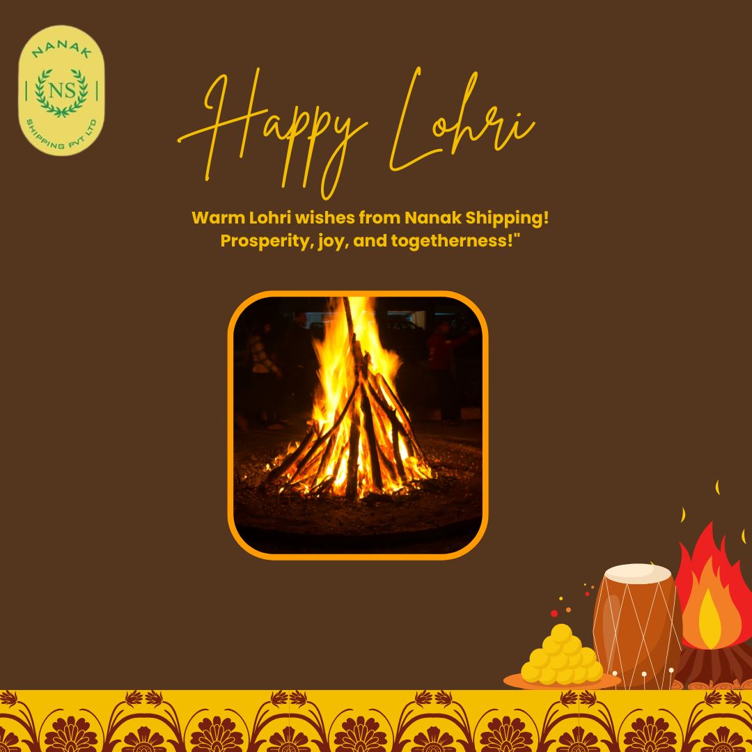 NanakShipping's tweet photo. "May the warmth of the Lohri bonfire fill your life with joy, prosperity, and success. Wishing you and your family a joyous and prosperous Lohri! 🌾✨
#HappyLohri from all of us at Nanak Shipping Pvt Ltd. 🚢⚓" https://t.co/zb96DcTOZx