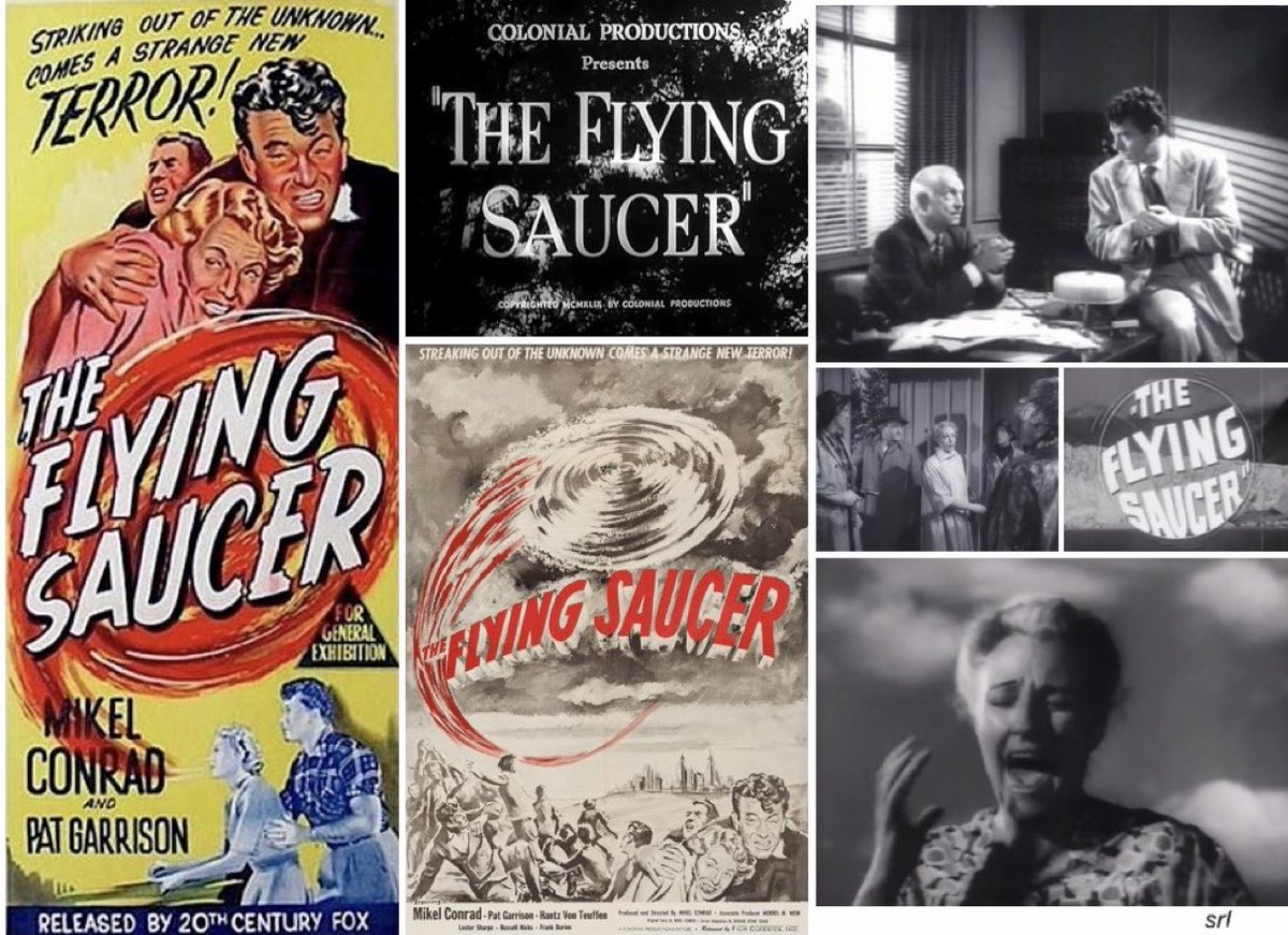 SaveRedlandLibr's tweet photo. 12:35pm TODAY on @TalkingPicsTV
The 1950 #SciFi #Thriller film🎥 “The Flying Saucer” directed by #MikelConrad & co-written with #HowardIrvingYoung
🌟#MikelConrad #PatGarrison #HantzVonTeuffen #RoyEngel #LesterSharpe #DenverPyle #EarlLyon #FrankDarrien #RussellHicks https://t.co/LW1onEpKNb