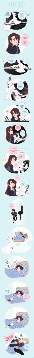 Ra_sketch's tweet photo. [Arpigeon] Double Time Debut - Part 4

#Arpigeon #comic #comicsstrip #piano #song https://t.co/fQXDJSitbA