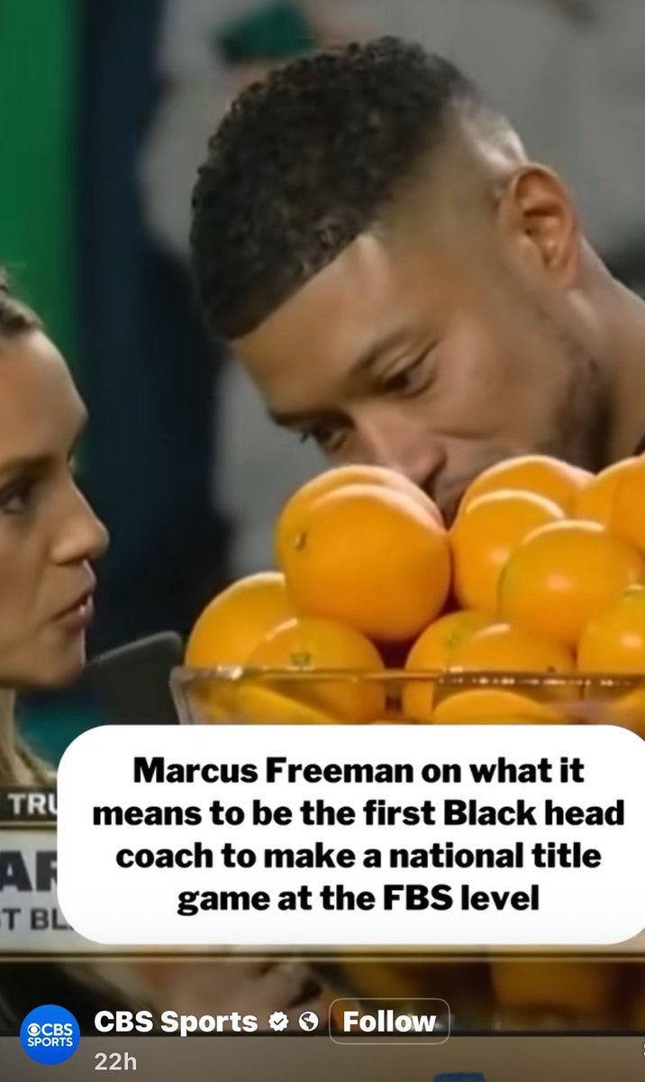 KBlank82's tweet photo. Race baiting bullshit.  How about you talk about the team, the game and the Championship.   This is why nobody watches interviews anymore.  Trash ass #CBS https://t.co/ga3NoE80I7