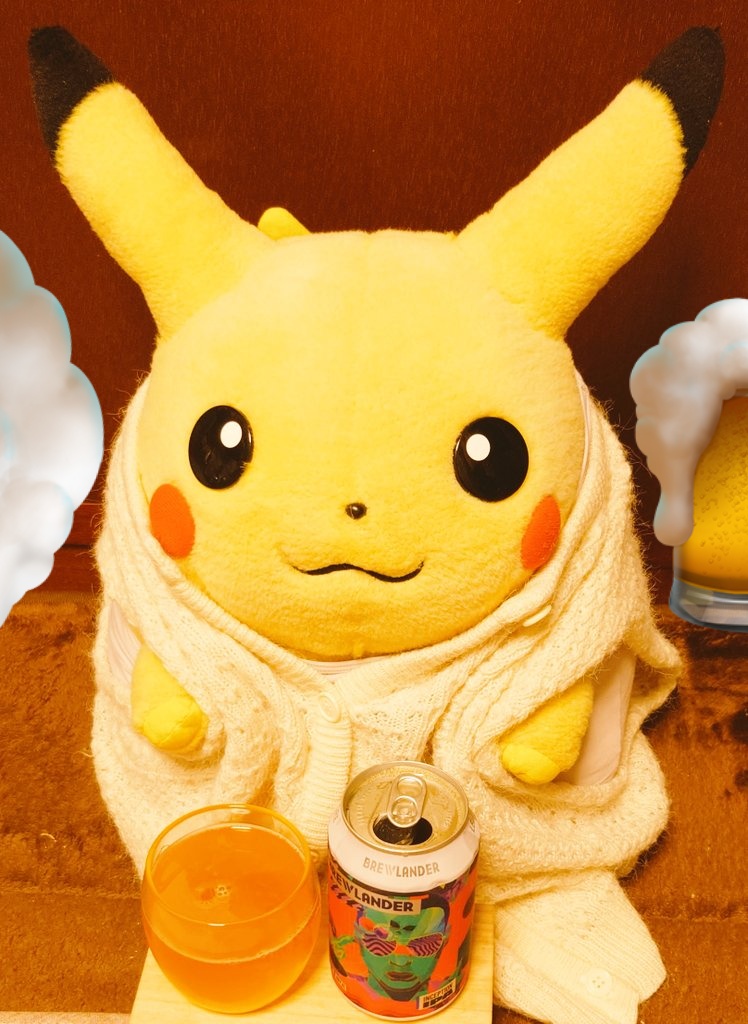 Pika1224P's tweet photo. ピカチュウ🍺
#初期ピカ飲酒部 #BREWLANDER #Brewlander #ブリューランダー #INCEPTIONIPA #InceptionIPA https://t.co/qZknJTpSKa