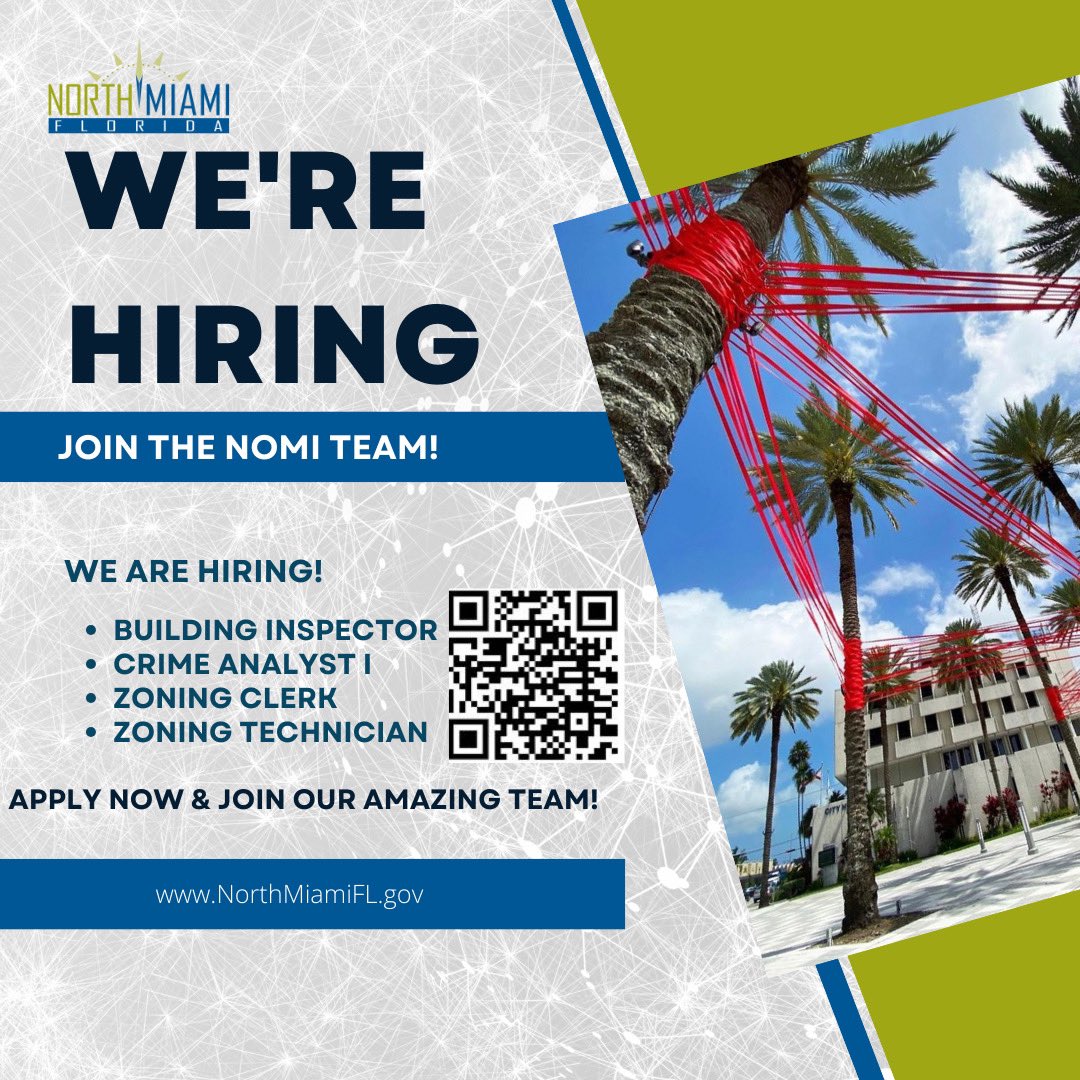🚔 Join the <a href="/NorthMiamiPD/">North Miami PD</a> Team: 𝐂𝐫𝐢𝐦𝐞 𝐀𝐧𝐚𝐥𝐲𝐬𝐭 𝐈 Wanted! 🔍 Are you passionate about data, driven by details, &amp; ready to make a real difference in your community? We’re looking for a dynamic Crime Analyst I to join our team.  Visit governmentjobs.com/careers/northm…. #NowHiring