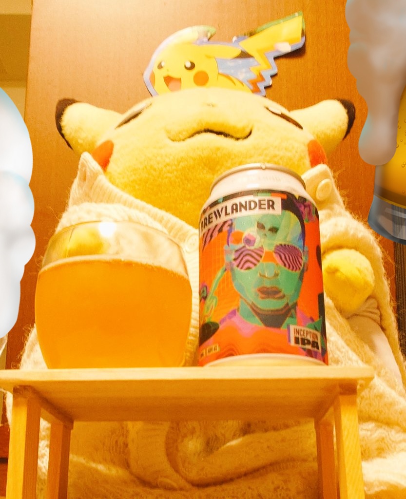 Pika1224P's tweet photo. ピカチュウ🍺
#初期ピカ飲酒部 #BREWLANDER #Brewlander #ブリューランダー #INCEPTIONIPA #InceptionIPA https://t.co/qZknJTpSKa