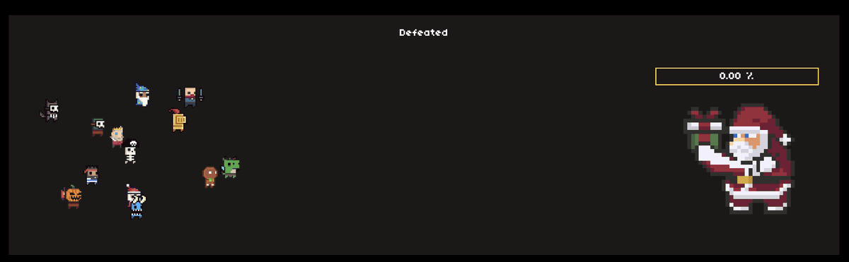 🎅 The Giftbringer has been restored! Thanks to everyone who joined the fight to break the curse 
🎄Now it’s time to open your rewards—who will be the lucky one to claim the UR gem? 💎