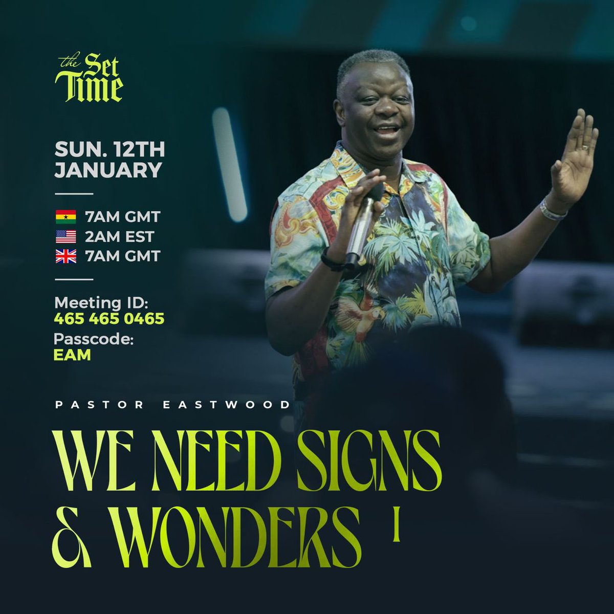 eastwoodanaba's tweet photo. For a fulfilling Sunday morning, make sure to tune in to Pastor Eastwood's THE SET TIME and share the link with others to join in the experience.
Don't miss out on tomorrow's edition! Join us at 7am GMT prompt to receive a wonderful blessing.
#thesettime #PastorEastwood https://t.co/Vn1YHLl8UV
