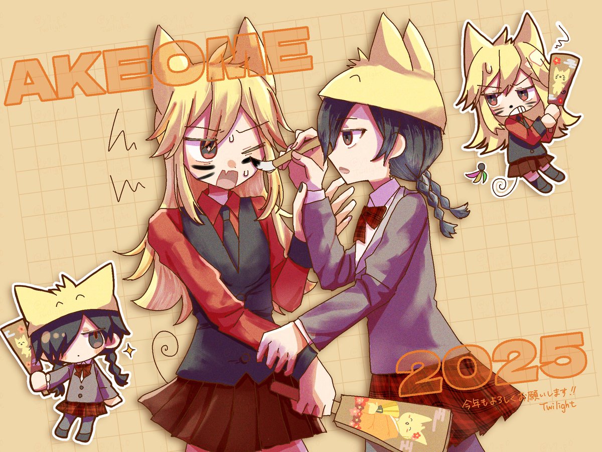 y7_p0's tweet photo. 描き初め絵〜
お正月といえば羽根つき https://t.co/6ZojP4vFoQ