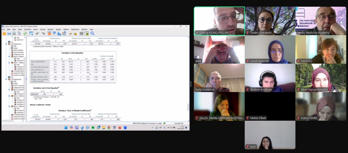 Saygıdeğer hocalarım,
8. E-akademi'de "5. Oturum – Regresyon Analizi Uygulamaları" oturumu, Prof Dr Erkan Melih Şahin ve Dr. Öğretim Üyesi Mehmet Göktuğ Kılınçarslan önderliğinde planlandı.
Hocalarımıza ve katılımcılara çok teşekkür ederiz