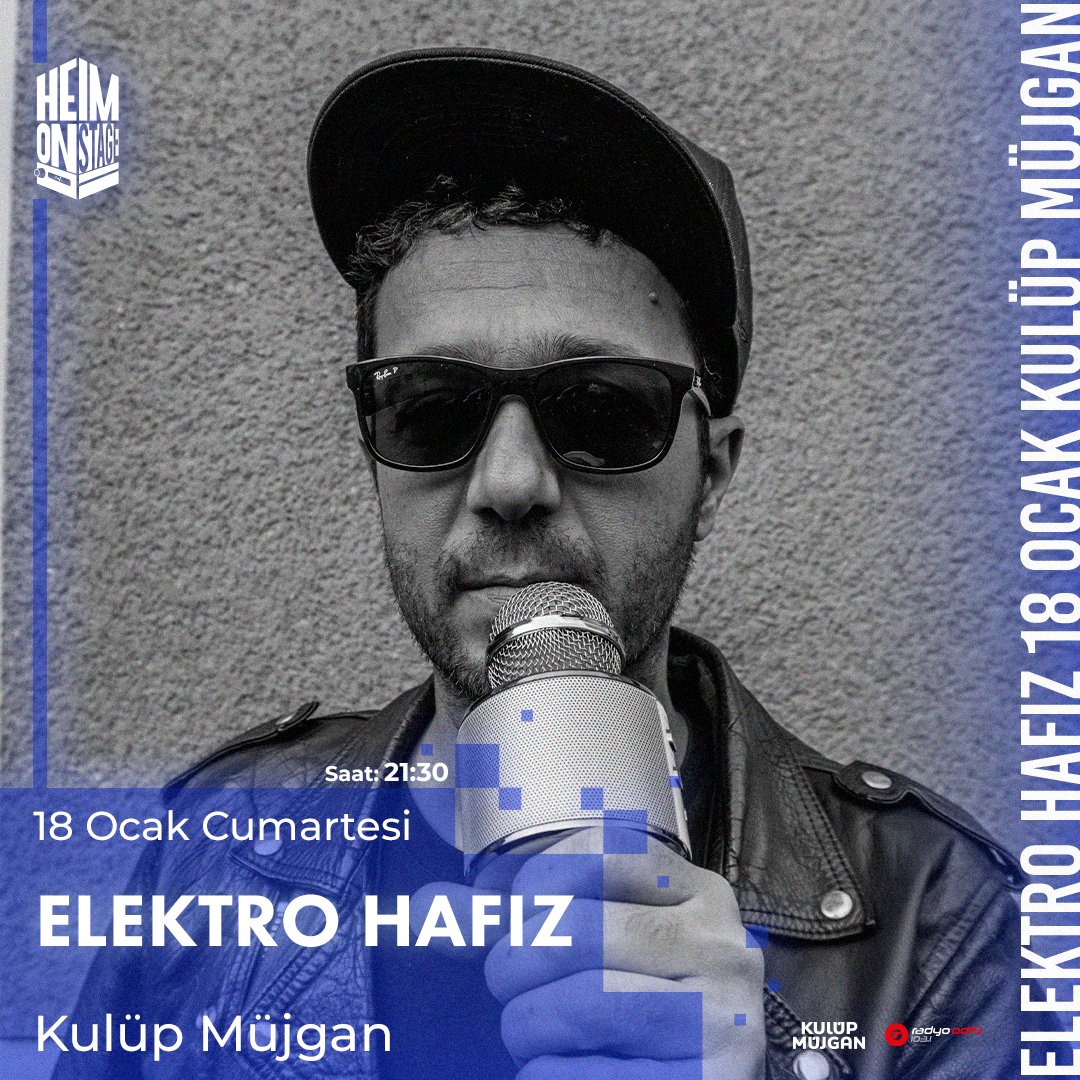 Heim ısrarla sunuyor!

Elektro Hafız 4. Albüm’ü ‘Style is Prison’ turnesinin kapsamında, zaman yolculuğu niteliğindeki sahnesiyle 18 Ocak Cumartesi günü Ankara Kulüp Müjgan sahnesinde!
Kaçırma, kaçırtma, kaçıran arkadaşını teselli etmeyi unutma👇🏻bubilet.com.tr/ankara/etkinli…
