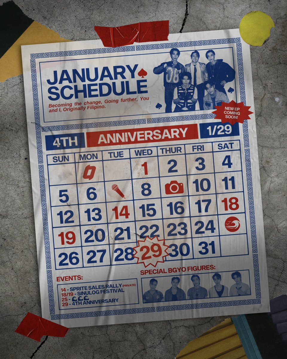 bgyo_ph's tweet image. #BGYO | ENERO KALENDARYO 

Pasabog agad-agad 💥 coz we’re manifesting 2025 💪🏻😎✨