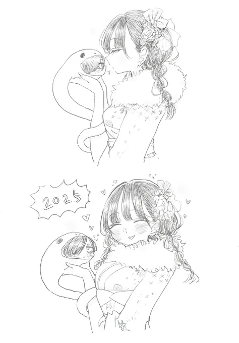 今年は🐍絵イラスト割愛させていただきます と言ったな
あれはウソだ
#僕ヤバ 