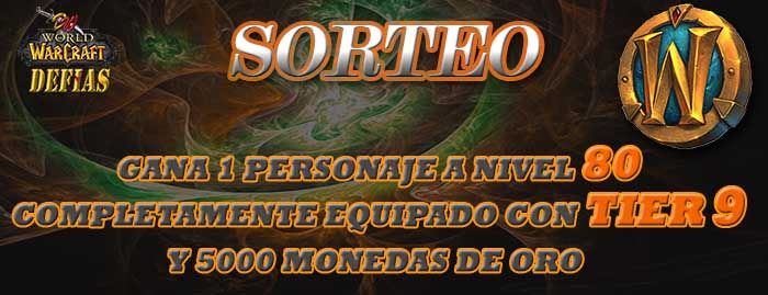 WowDefias's tweet photo. ¡Sorteo! 🎉 Gana un personaje a nivel 80 con armadura Tier 9, más ¡5.000 monedas de oro! 💰 ¿List@ para la aventura? 🚀 Instrucciones: Entra en este enlace e inscribe a tu personaje en el sorteo https://t.co/4H8X5UYlhQ
 #Sorteo #Gaming https://t.co/QvTb0Wa23K