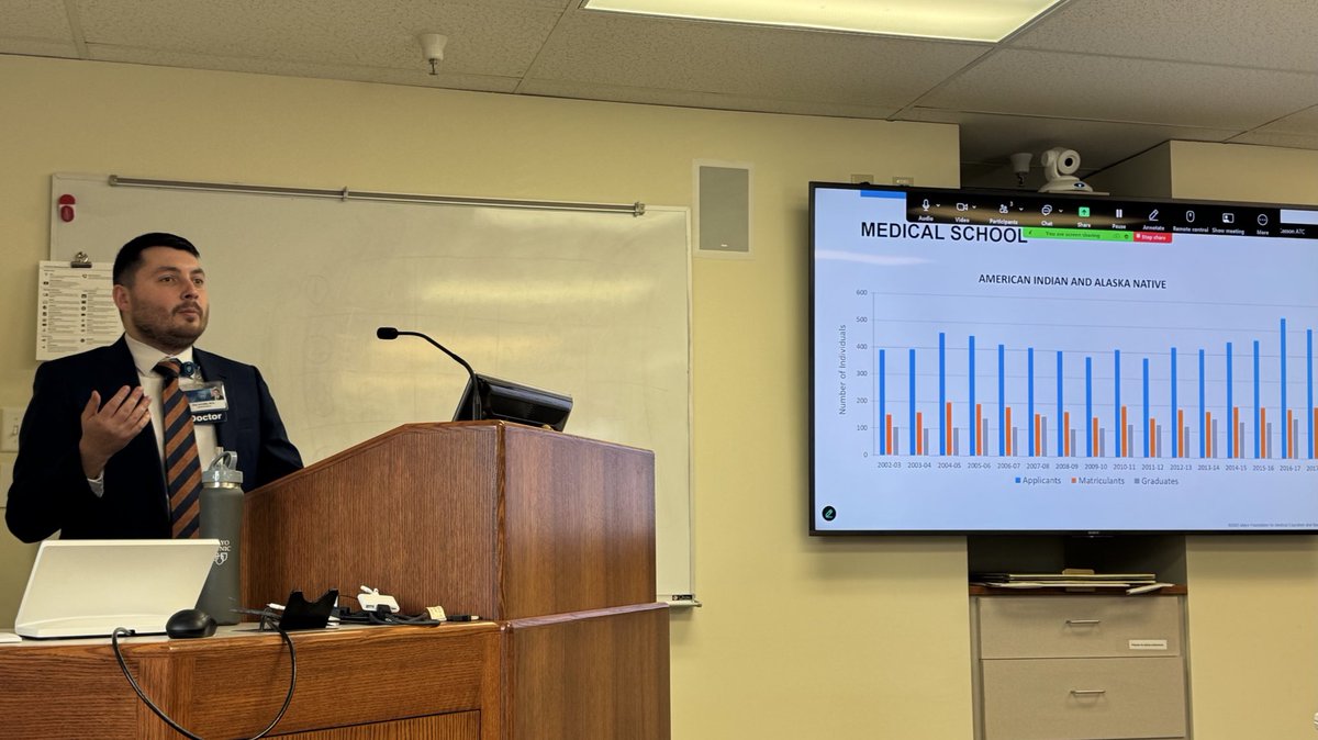 PGY3 Dr. Eric Leveille provided a wonderful FM Grand Rounds on Indigenous Health.  Thank you, Dr. Leveille, for sharing some important history as well as your personal experiences as an indigenous physician!