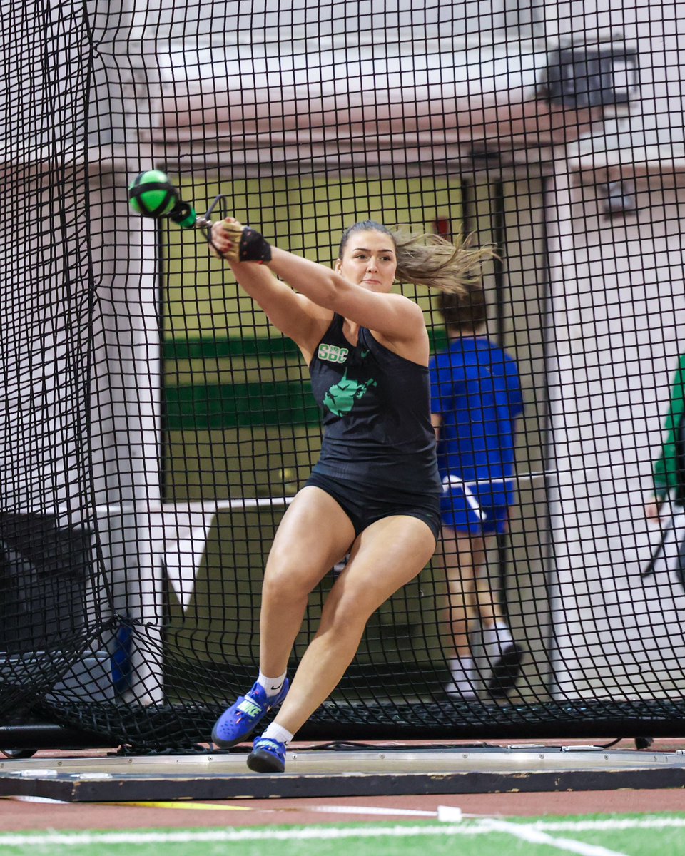 HerdTFXC's tweet photo. Rebecca Merritt with the win in Women’s Weight Throw!

She leads the podium sweep with Markayla Moore and Lillian Ross also finishing in the top-3! https://t.co/hw6BEEyvqv