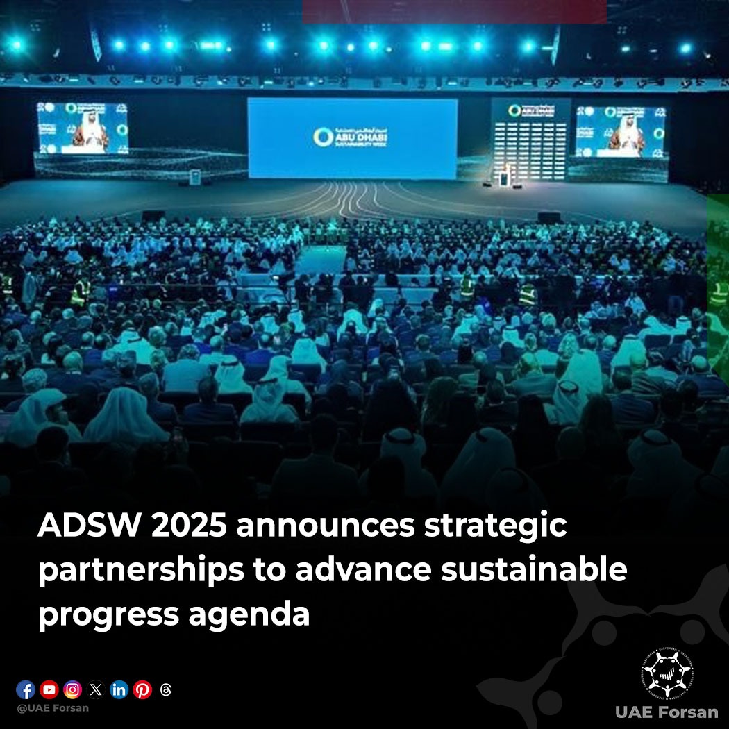 UAE_Forsan's tweet photo. ADSW 2025 announces strategic partnerships to advance sustainable progress agenda
#ADSW2025 #SustainableProgress #UAE 
@ADSWagenda https://t.co/dtDx90FT0V